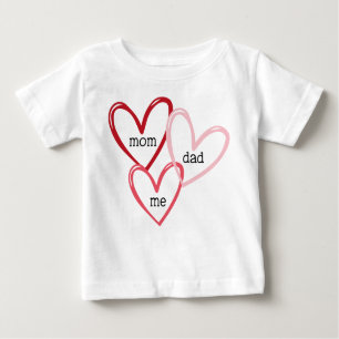 T-shirt Pour Bébé Maman Papa