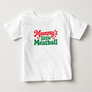T-shirt Pour Bébé Maman petit boulet de viande Maman bébé italien to