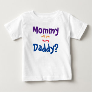 T-shirt Pour Bébé Maman, tu vas épouser papa