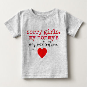 T-shirt Pour Bébé maman valentine