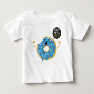T-shirt Pour Bébé Manches courtes Romper Baby Boy Donut Mess With Me