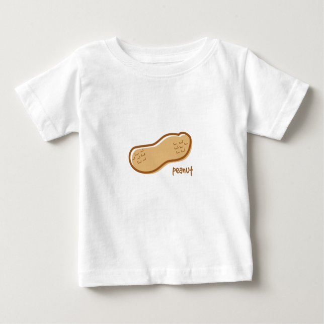 T-shirt Pour Bébé Manches longues pour bébé d'arachide (Devant)