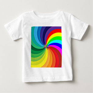 T-shirt Pour Bébé Mandala-46556 couleur arc-en-ciel