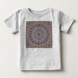 T-shirt Pour Bébé Mandala de roses jaunes