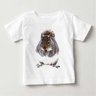 T-shirt Pour Bébé Manger l'écureuil