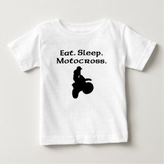 T-shirt Pour Bébé Mangez le motocross de sommeil
