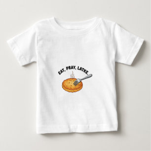 T-shirt Pour Bébé Mangez Pray Latke Juif Hanoukka Latke Amateurs