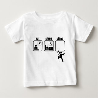 T-shirt Pour Bébé Mangez. Sommeil. Montée