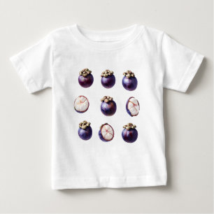 T-shirt Pour Bébé Mangoustan Tropical Sucré Fruit