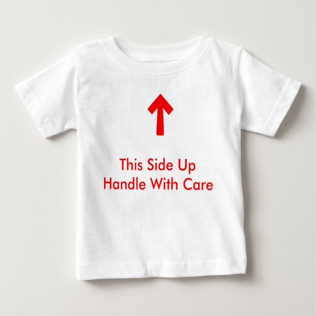 T-shirt Pour Bébé Manipulez avec soin (Devant)