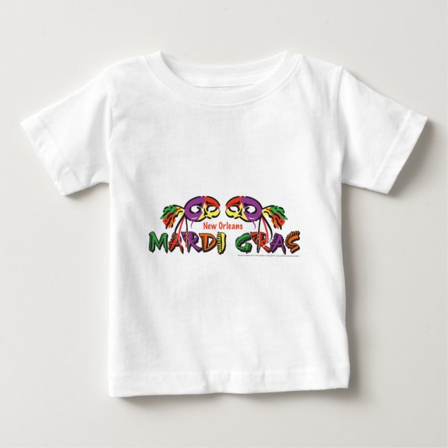 T-SHIRT POUR BÉBÉ MARDI-GRAS (Devant)