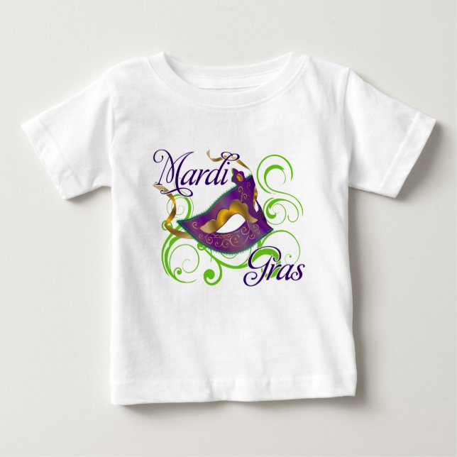 T-shirt Pour Bébé MardiGras (Devant)