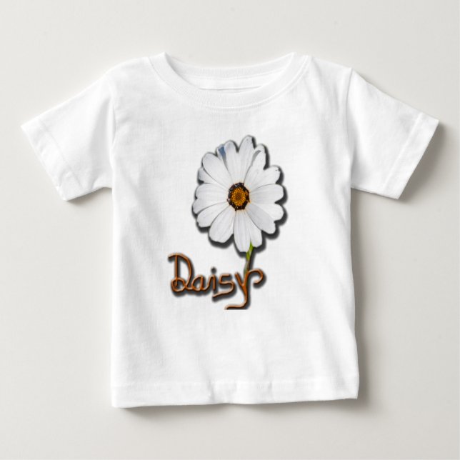 T-shirt Pour Bébé Marguerite blanche (Devant)