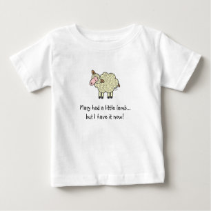 T-shirt Pour Bébé Marie avait un petit agneau...