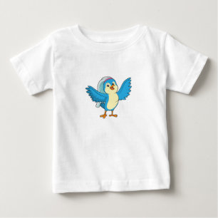 T-shirt Pour Bébé Mariée oiseau voilée