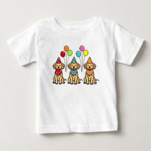 T-shirt Pour Bébé Marionnettes Golden Retriever Anniversaire