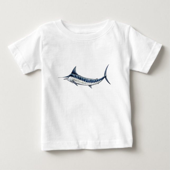 T-shirt Pour Bébé Marlin azul-redbubble (Devant)