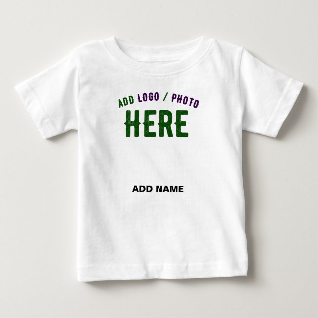 T-SHIRT POUR BÉBÉ MARQUE BLANCHE MODERNE ET PERSONNALISABLE VÉRIFIÉE (Devant)