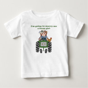T-shirt Pour Bébé Marry Me Farm Girl