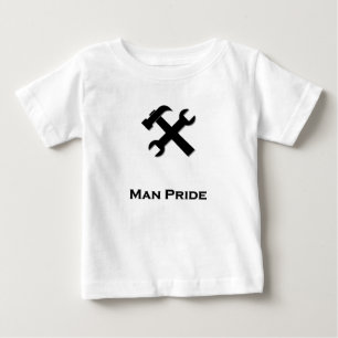 T-shirt Pour Bébé Marteau Wrench Man Fierté noir