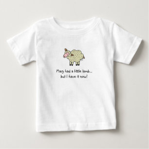 T-shirt Pour Bébé Mary a eu un petit agneau…