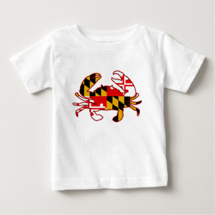 T-shirt Pour Bébé Maryland Flag