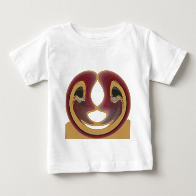 T-shirt Pour Bébé Masai Tribal Whirt Art Imprimer (Devant)