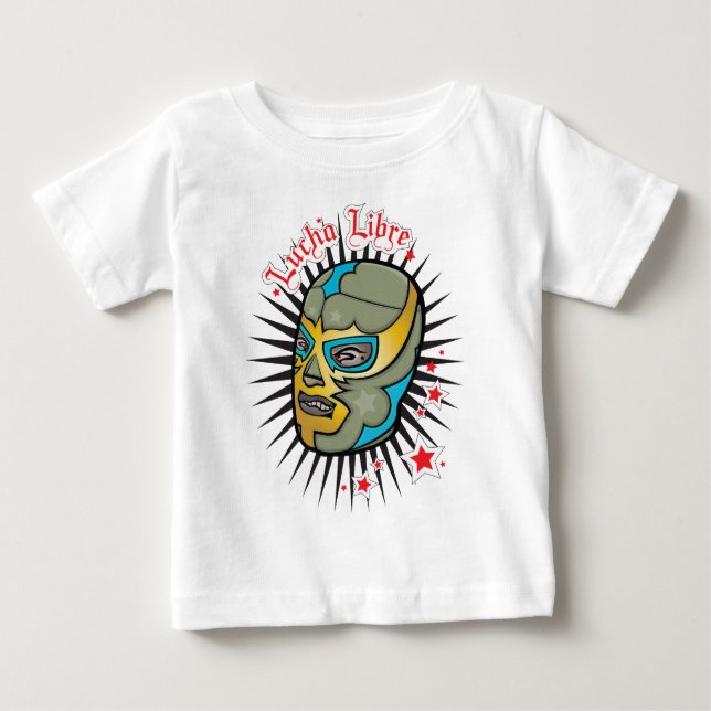 T-shirt Pour Bébé Masque de lutte mexicain de Lucha Libre (Devant)