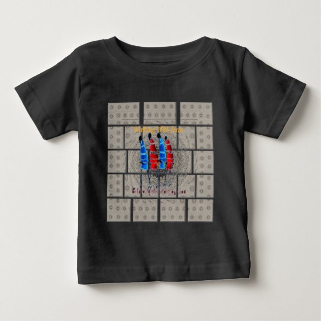 T-shirt Pour Bébé Massai Morans art chrétien Imprimer (Devant)