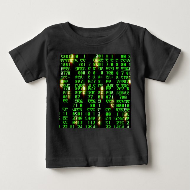 T-shirt Pour Bébé Matrice de code (Devant)