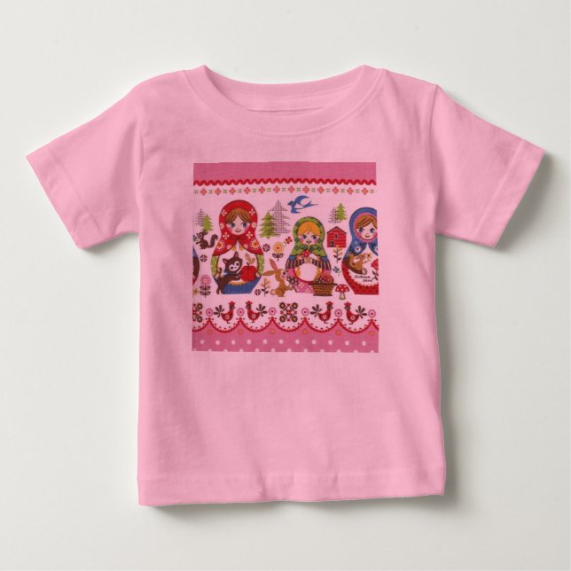 T-shirt Pour Bébé Matryoshka (Devant)