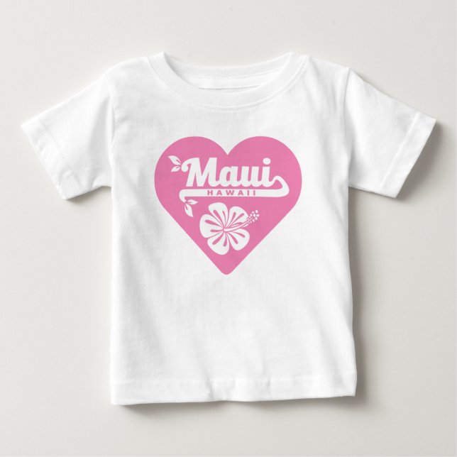 T-shirt Pour Bébé Maui Hawaii (Devant)
