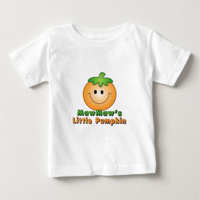 T-shirt Pour Bébé MawMaw Petit Citrouille (Devant)