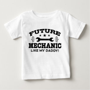 T-shirt Pour Bébé Mécanique Futur Comme Mon Papa