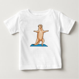 T-shirt Pour Bébé Meerkat à Fitness Exercice d'étirement