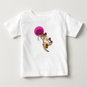T-shirt Pour Bébé Meerkat avec ballon