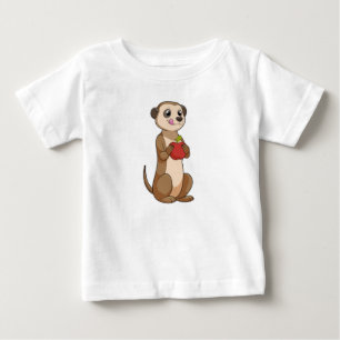 T-shirt Pour Bébé Meerkat avec pomme