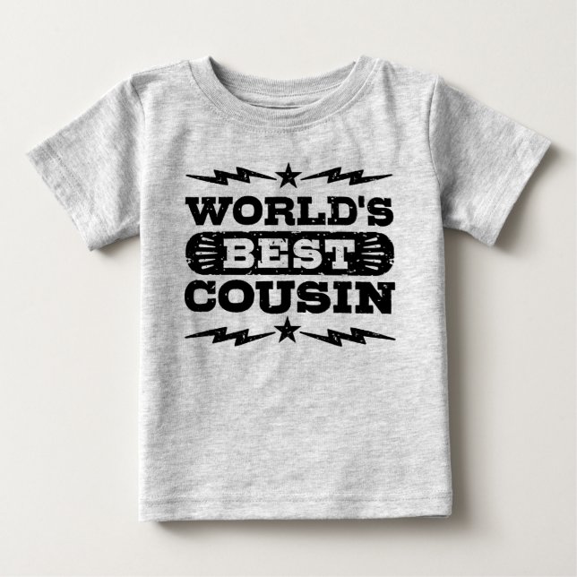 T-shirt Pour Bébé Meilleur cousin du monde (Devant)