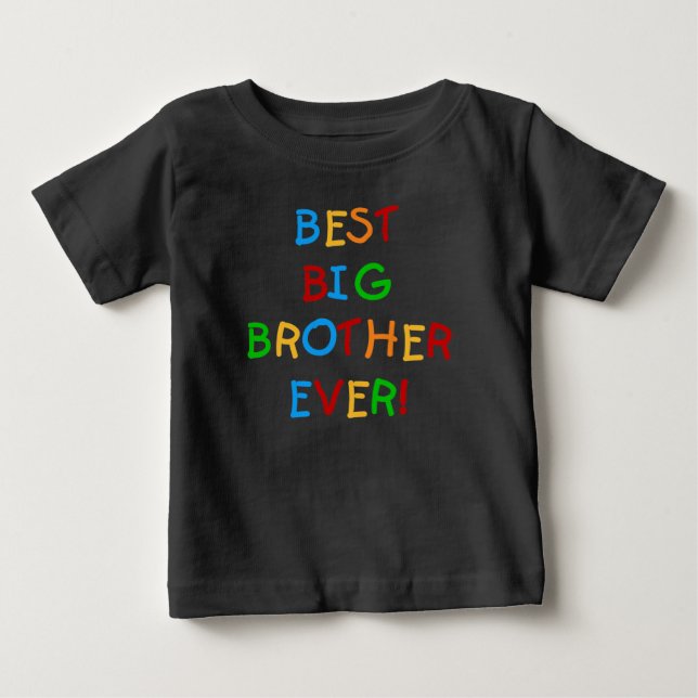 T-shirt Pour Bébé Meilleur Grand Frère (Devant)