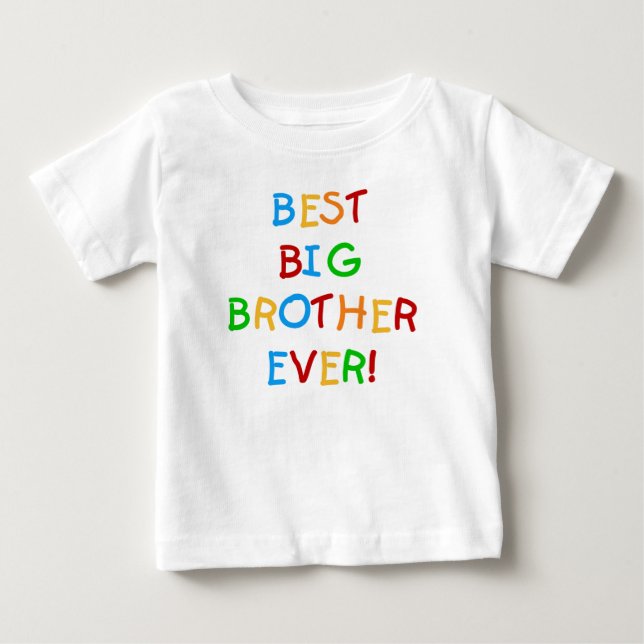 T-shirt Pour Bébé Meilleur Grand Frère (Devant)