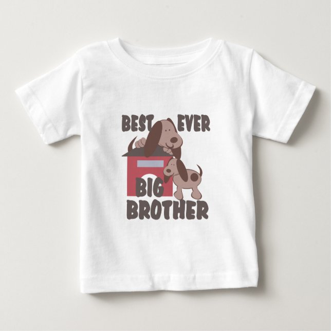 T-shirt Pour Bébé Meilleur Grand Frère (Devant)