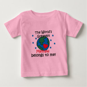 T-shirt Pour Bébé Meilleur Memaw appartient à moi