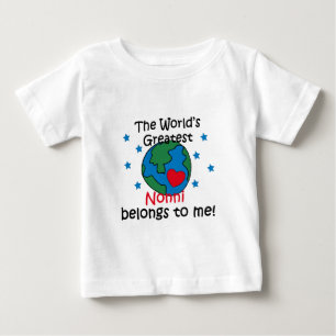 T-shirt Pour Bébé Meilleur Nonni appartient à moi