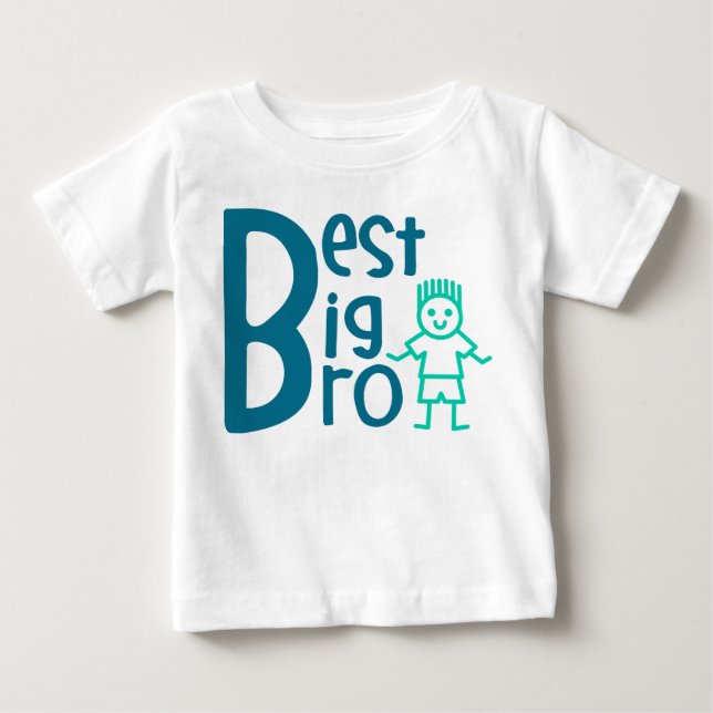 T-shirt Pour Bébé Meilleur T-shirt bébé Big Bro (Devant)