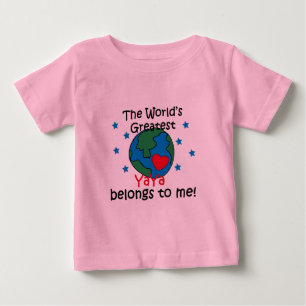 T-shirt Pour Bébé Meilleur YaYa appartient à moi