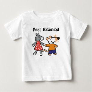 T-shirt Pour Bébé Meilleurs amis Maisy and Dotty Hold Hands