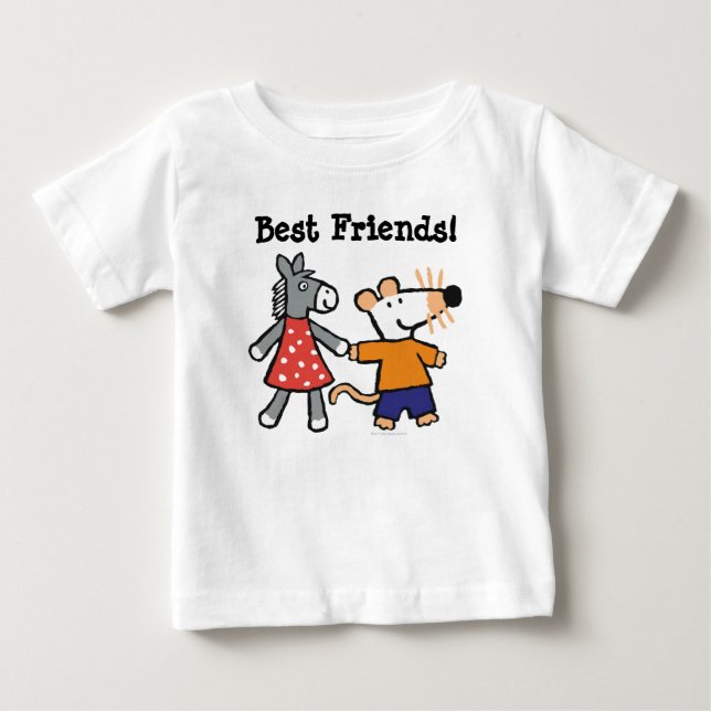 T-shirt Pour Bébé Meilleurs amis Maisy and Dotty Hold Hands (Devant)