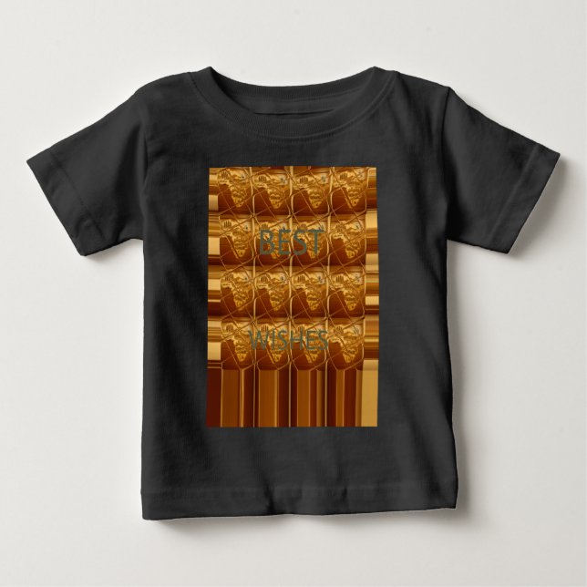 T-shirt Pour Bébé Meilleurs voeux d'Afrique : Un continent doré (Devant)