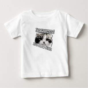 T-shirt Pour Bébé Mème drôle de chat en colère pour les propriétaire
