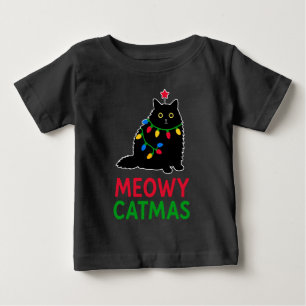 T-shirt Pour Bébé Meowy Noël